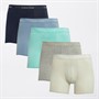 Calvin Klein Herren Fünferpack Boxershorts Shrn / Faded Denim / Cel Tnt / Grey Heather / Beau Blue