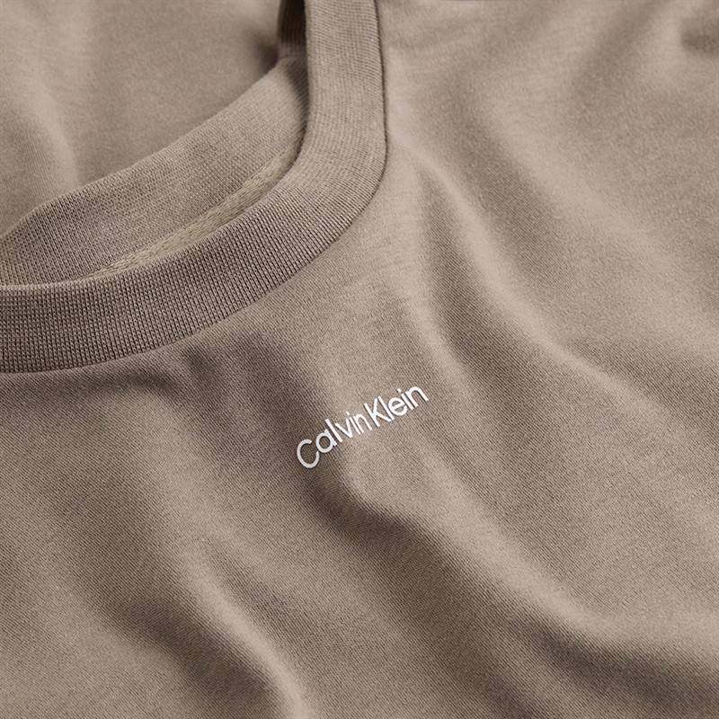Calvin Klein Heren Nano Logo Interlock T-Shirt Fossil