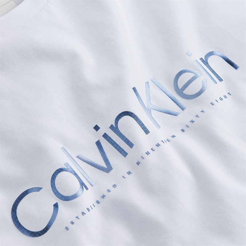 Calvin Klein T-shirt Logo Homme Blanc Vif