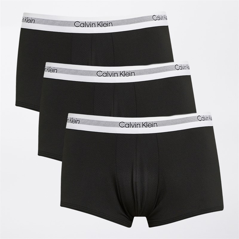 Calvin Klein Herren 3er-Pack Hüft Tief sitzende Boxershorts Schwarz / Schwarz / Schwarz