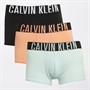 Calvin Klein Herre Tre Pak Underbukser Papaya Punch / Sort / Moonlight Jade