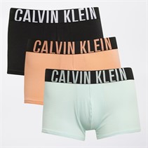 Calvin Klein lot de Trois Slips Homme Papaya Punch/Noir/Jade Clair
