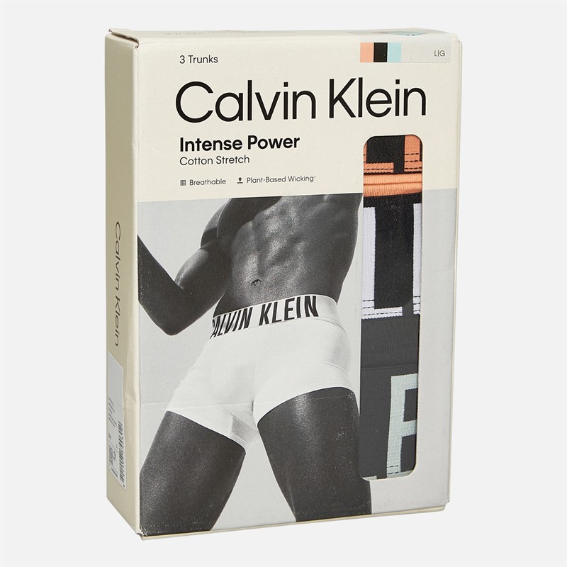 Calvin Klein Herre Tre Pak Underbukser Papaya Punch / Sort / Moonlight Jade