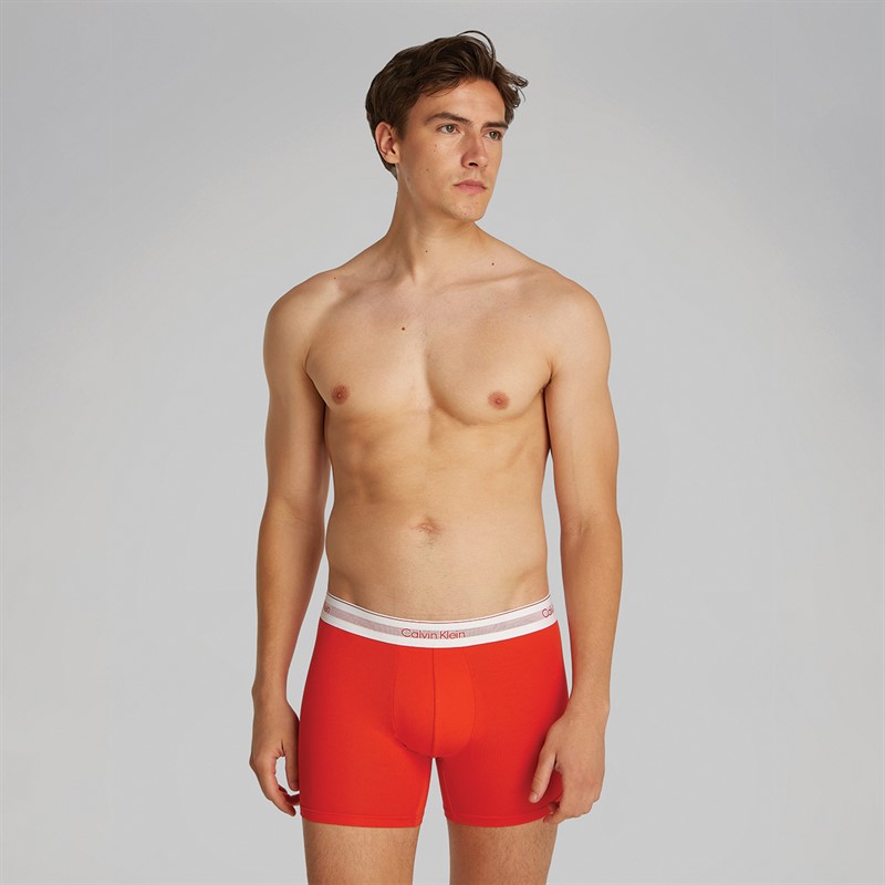 Calvin Klein lot de Trois Boxers Homme - Cendré/Noir/Lime Kewl