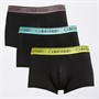 Calvin Klein Mens Three Pack Low Rise Boxer Trunks Beau Bl/F Mauve/Saharah SN WBS