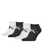 Calvin Klein Mens Four Pack Trainer Socks Black Combo