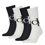Calvin Klein Mens Four Pack Logo Socks White/Black