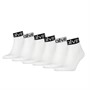 Calvin Klein Mens Six Pack Logo Socks White