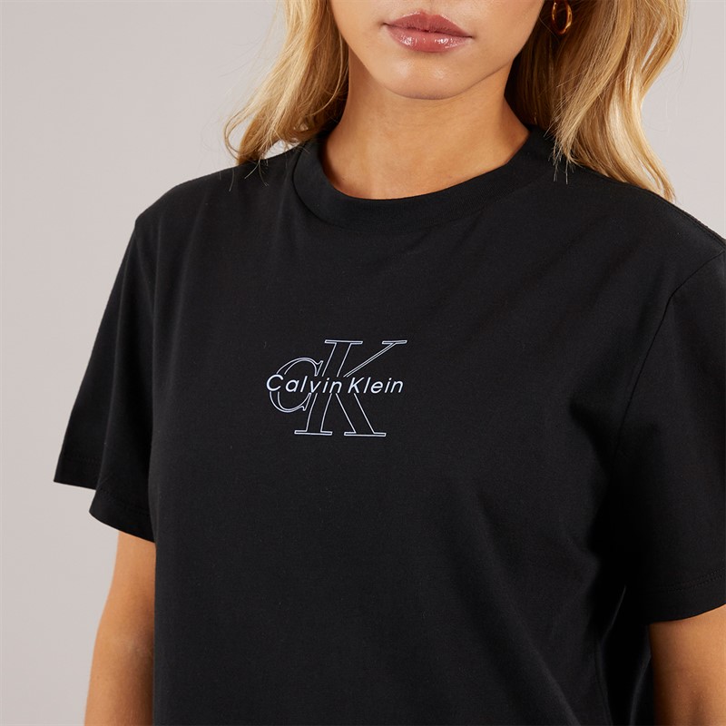 Calvin Klein Womens Classic Fit T-Shirt Black