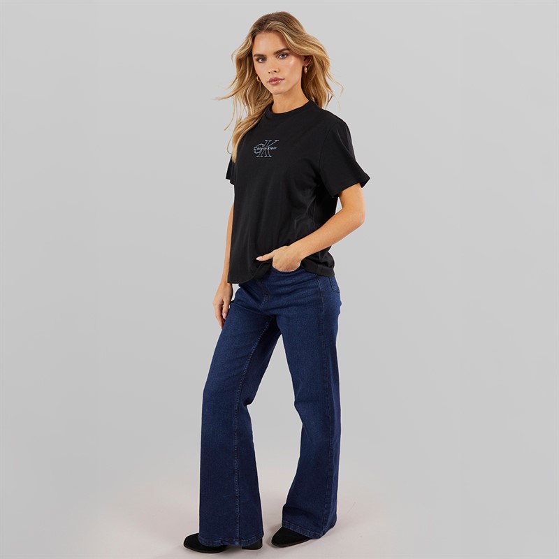Calvin Klein Womens Classic Fit T-Shirt Black