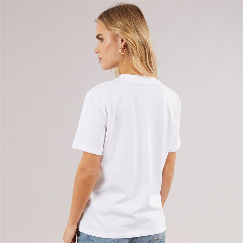 Calvin Klein Womens Classic Logo T-Shirt Brilliant White