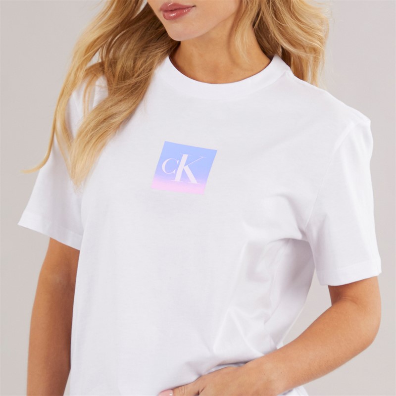 Calvin Klein Womens Classic Fit T-Shirt Brilliant White