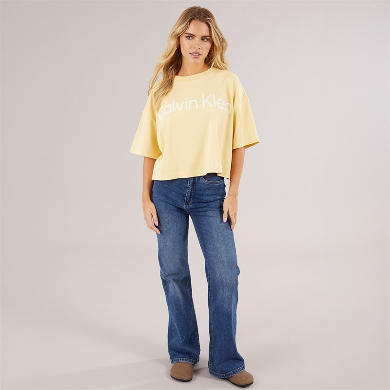 Calvin Klein Womens Graphic T-Shirt Sunlight