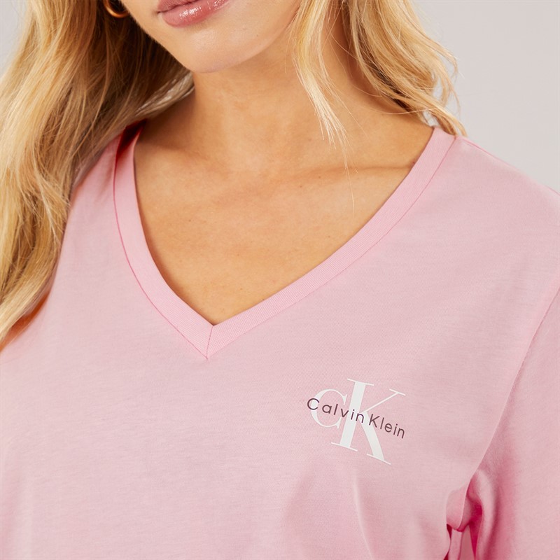 Calvin Klein Womens Logo Two Pack T-Shirts Fairy Tale