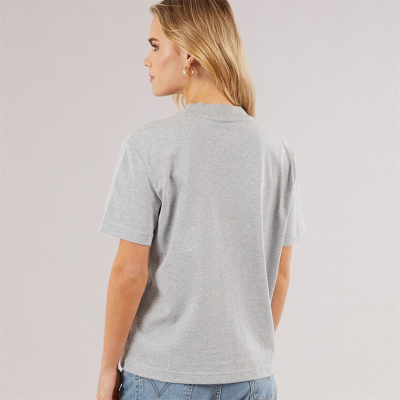 Calvin Klein Womens Classic Logo T-Shirt Grey Heather