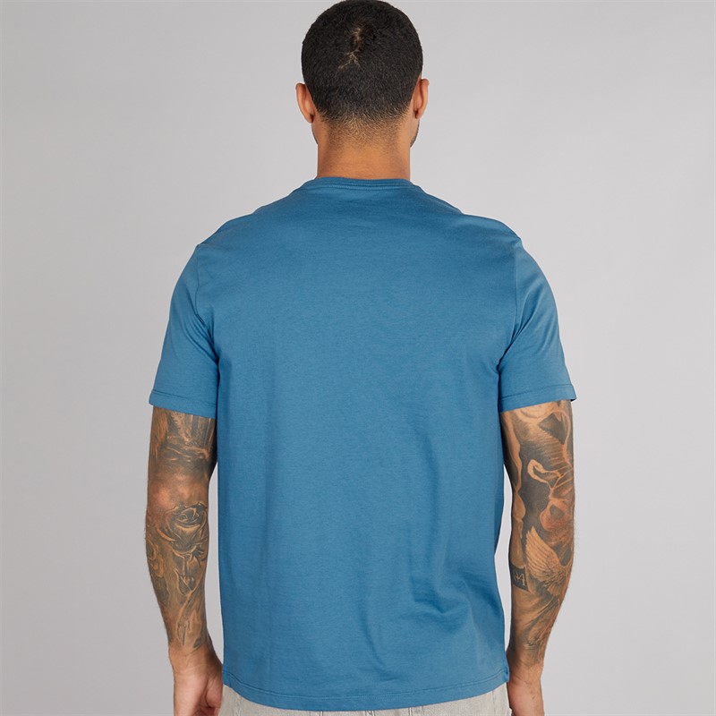 Calvin Klein Mens Tape Graphic T-Shirt Bluesteel