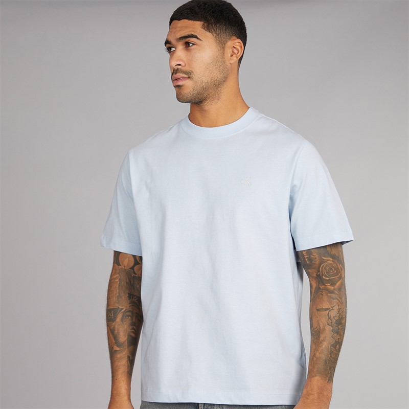Calvin Klein Mens Easy Monogram T-Shirt Plein Air