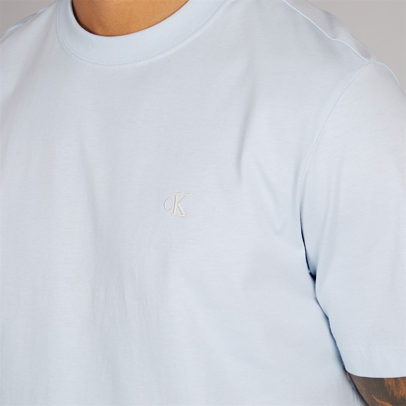 Calvin Klein Mens Easy Monogram T-Shirt Plein Air