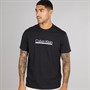 Calvin Klein Mens Tape Graphic T-Shirt Black