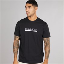 Calvin Klein Mens Tape Graphic T-Shirt Black