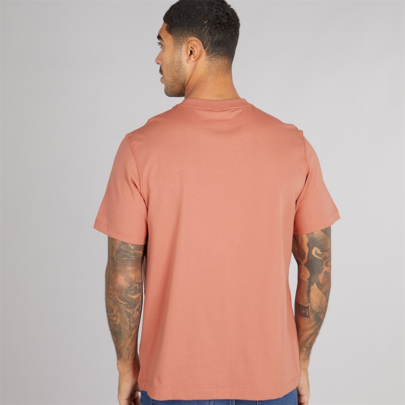 Calvin Klein Mens Chain Stitch T-Shirt Sunset Rose