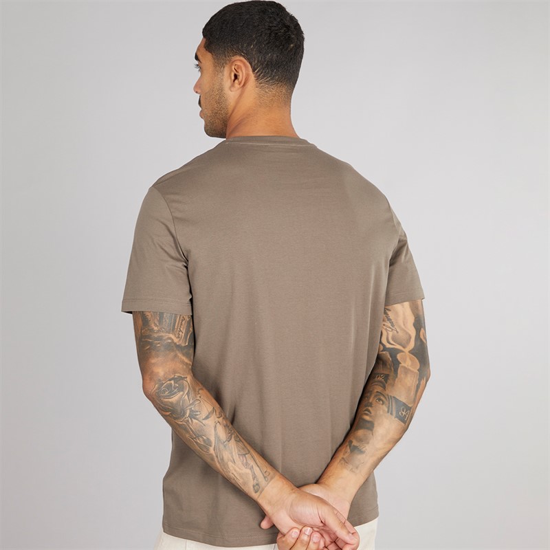 Calvin Klein Mens Solid Crewneck T-Shirt Morel