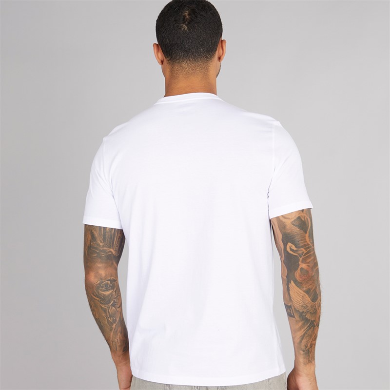 Calvin Klein Mens Center Monogram T-Shirt Brilliant White