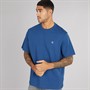 Calvin Klein Mens Easy Monogram T-Shirt Blue Jean