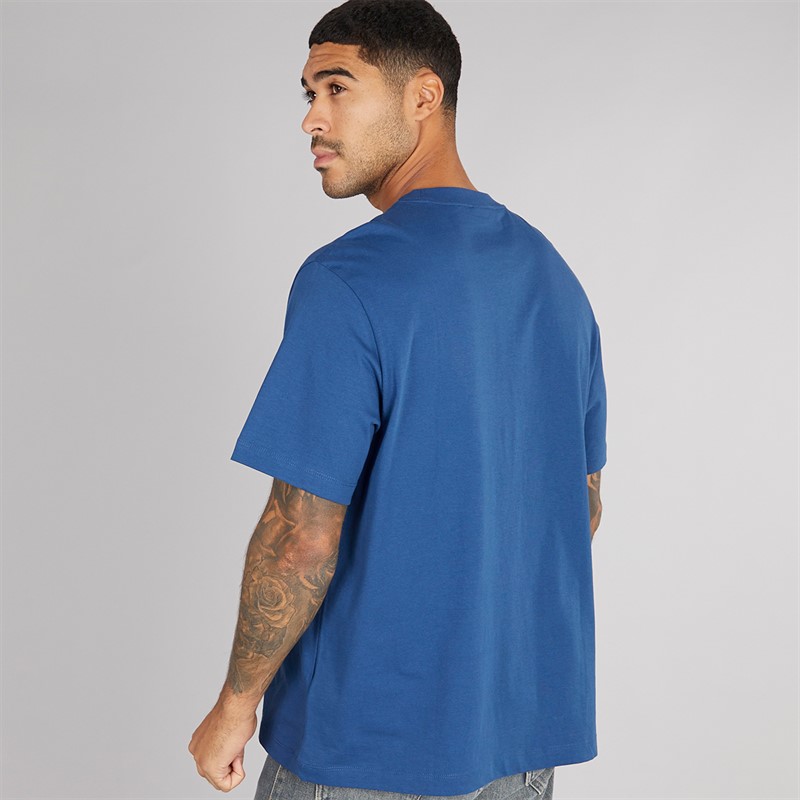 Calvin Klein Mens Easy Monogram T-Shirt Blue Jean