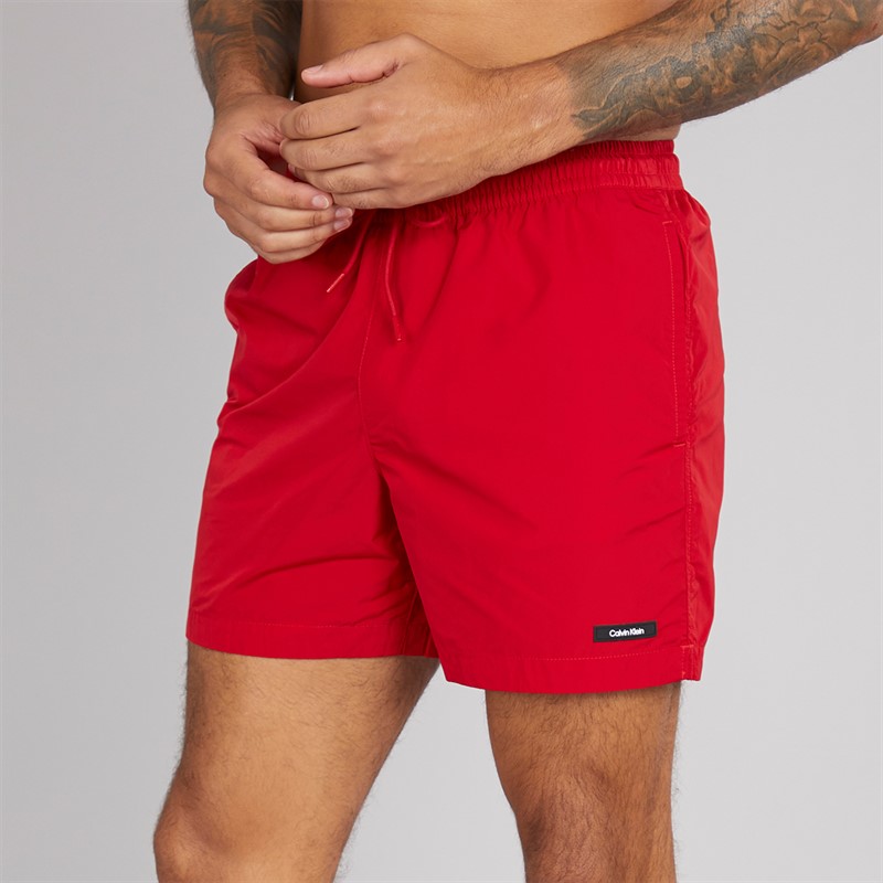 Calvin Klein Mens Drawstring Swim Shorts Quaint Berry