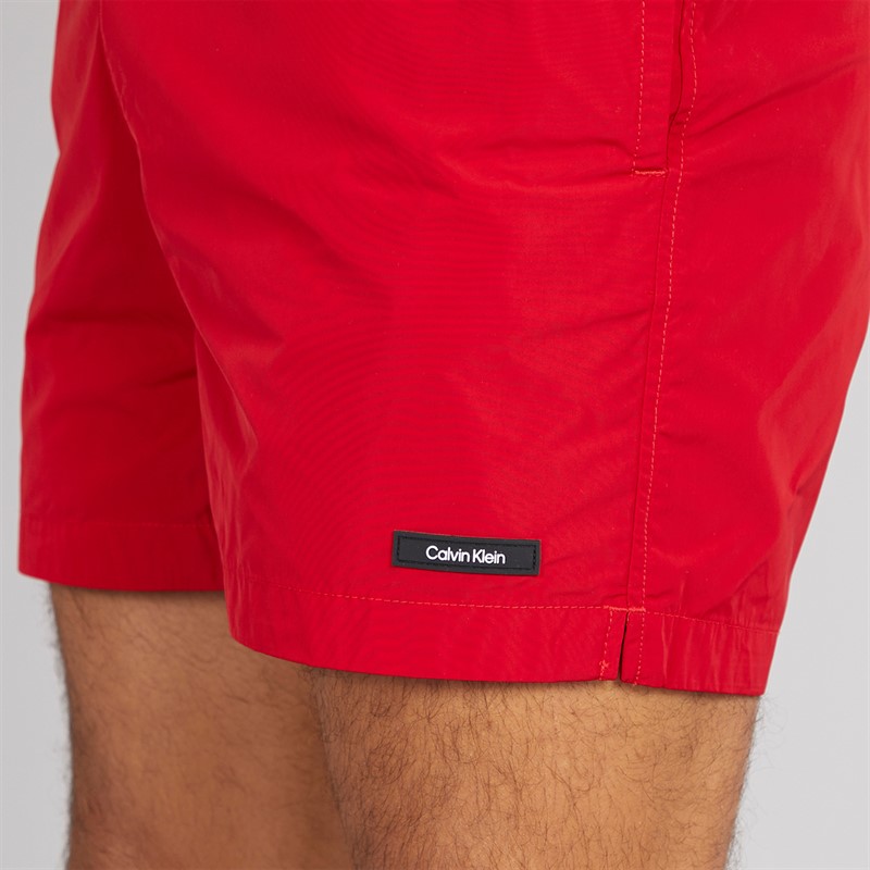 Calvin Klein Mens Drawstring Swim Shorts Quaint Berry