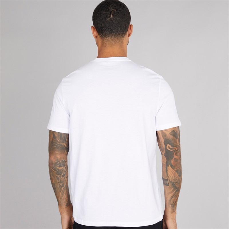 Calvin Klein Mens Tape Graphic T-Shirt Bright White