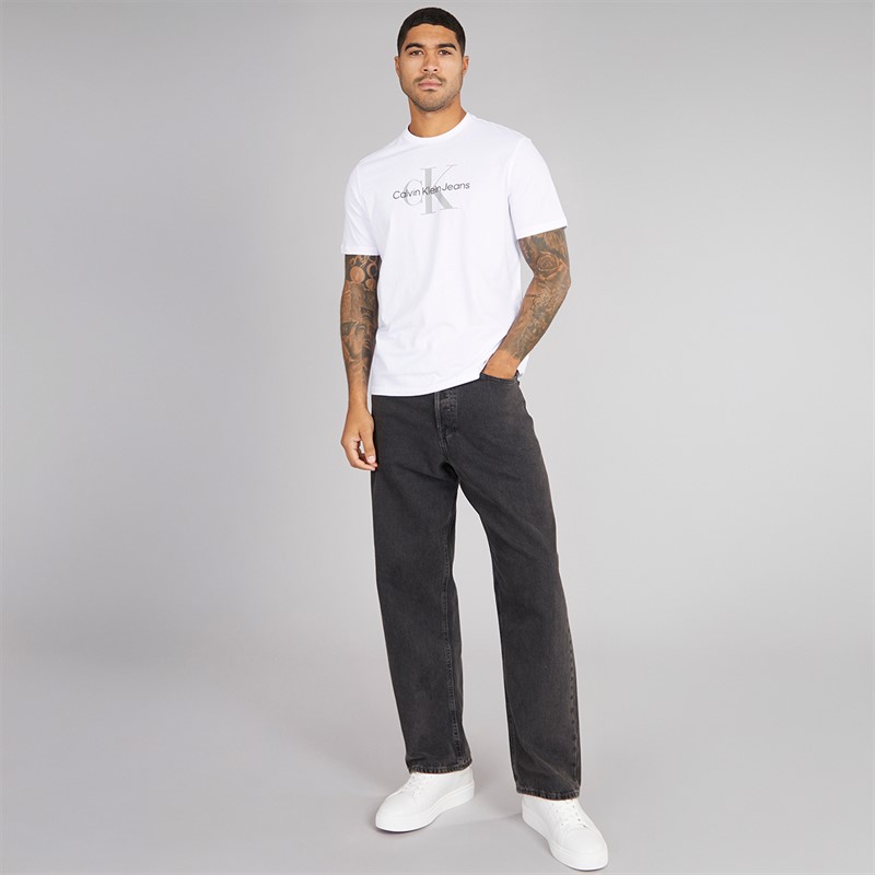 Calvin Klein Mens Hero Monologo T-Shirt Brilliant White