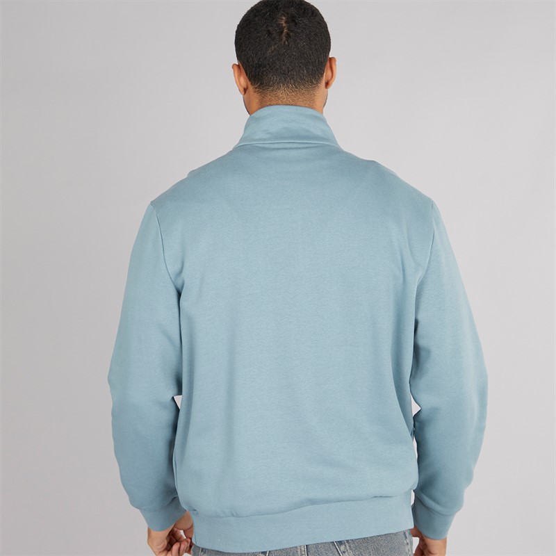 Calvin Klein Mens Fleece Quarter Zip Sweatshirt Trooper