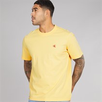 Calvin Klein Mens Easy Monogram T-Shirt Sunlight