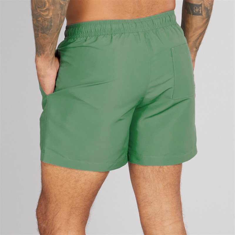 Calvin Klein Mens Drawstring Swim Shorts Wild Green