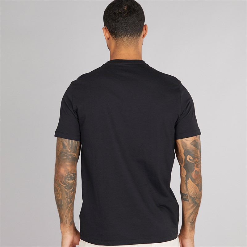 Calvin Klein Mens Center Monogram T-Shirt Black