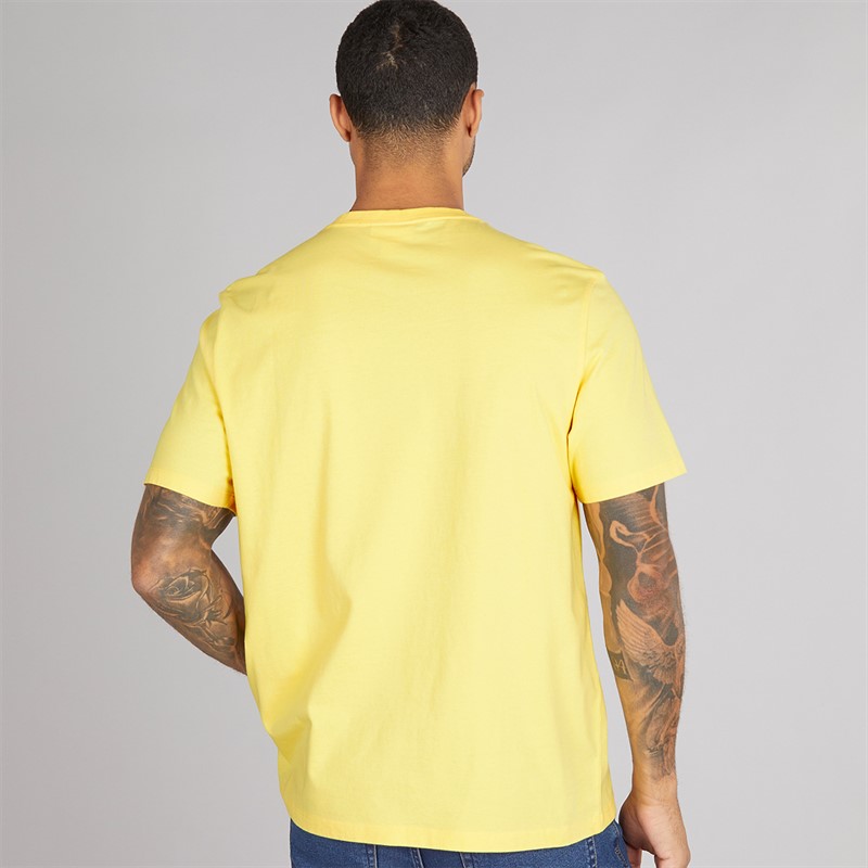 Calvin Klein Mens Short Sleeve Puff Graphic T-Shirt Sunshine