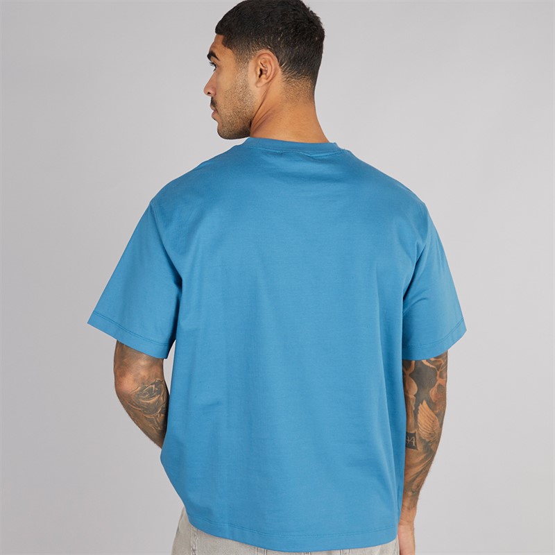 Calvin Klein Mens Relaxed Graphic T-Shirt Bluesteel