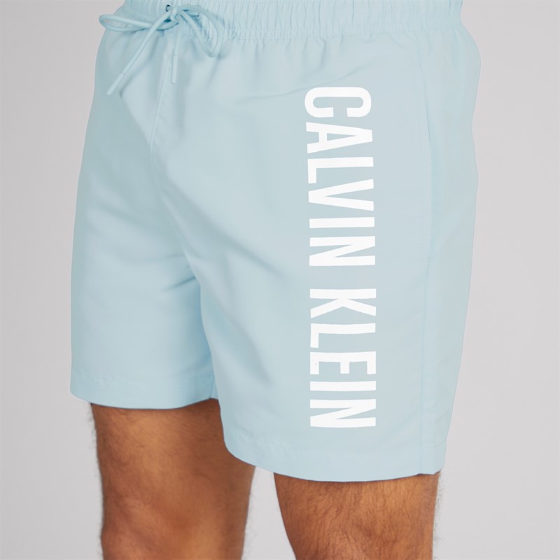 Calvin Klein Mens Drawstring Swim Shorts Skim Blue