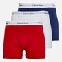 Calvin Klein Herren Baumwolle Stretch Drei Boxer Pack Slips Weiß/Rot