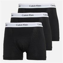 Calvin Klein Heren Katoen Stretch Drie Pak Boxer Trunks Zwart/Zwart/Zwart