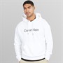 Calvin Klein Mens Hero Logo Hoodie Bright White