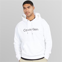 Calvin Klein Mens Hero Logo Hoodie Bright White