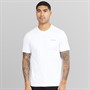 Calvin Klein Mens Micro Logo Interlock T-Shirt Bright White