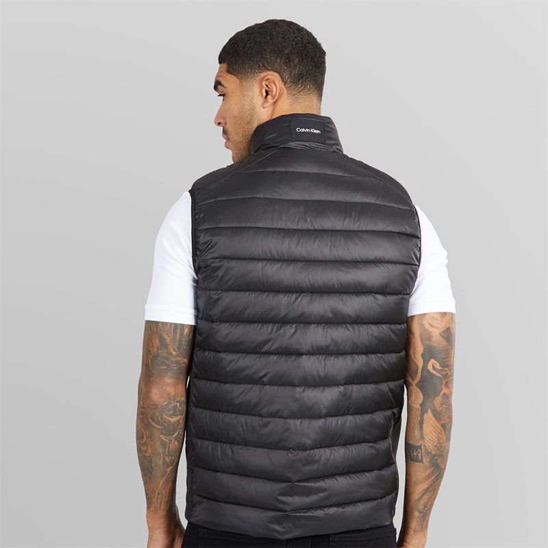 Calvin Klein Mens Side Logo Gilet Ck Black