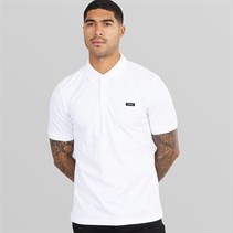 Calvin Klein Mens Stretch Pique Slim Polo Bright White