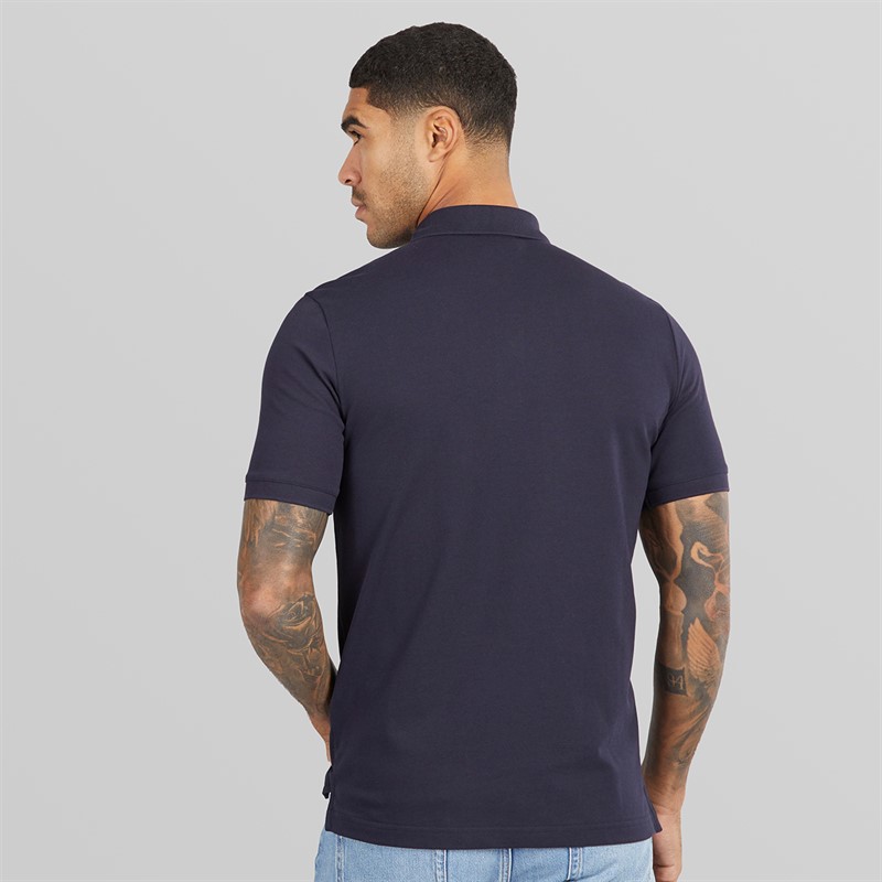 Calvin Klein Mens Stretch Pique Slim Polo Shirt Night Sky