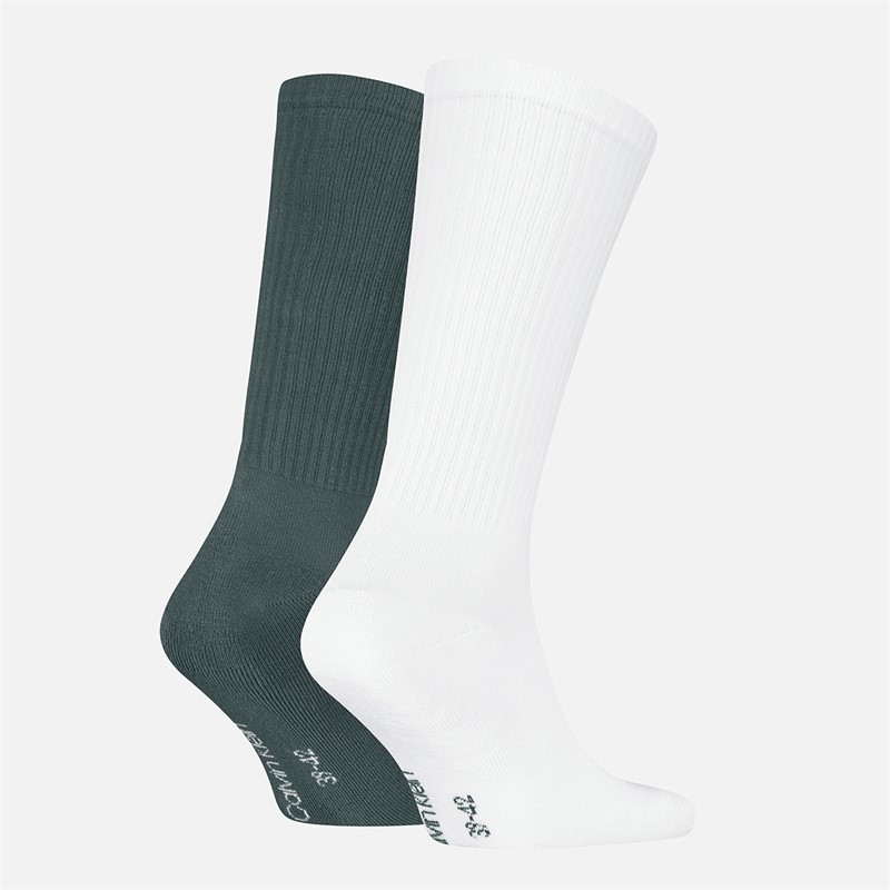 Calvin Klein Mens Monogram Two Pack Socks Blue Wing Teal