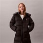 Calvin Klein Womens Essential Midweight Long Puffer Coat Black